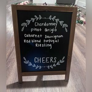 Mini Chalk Board Easel